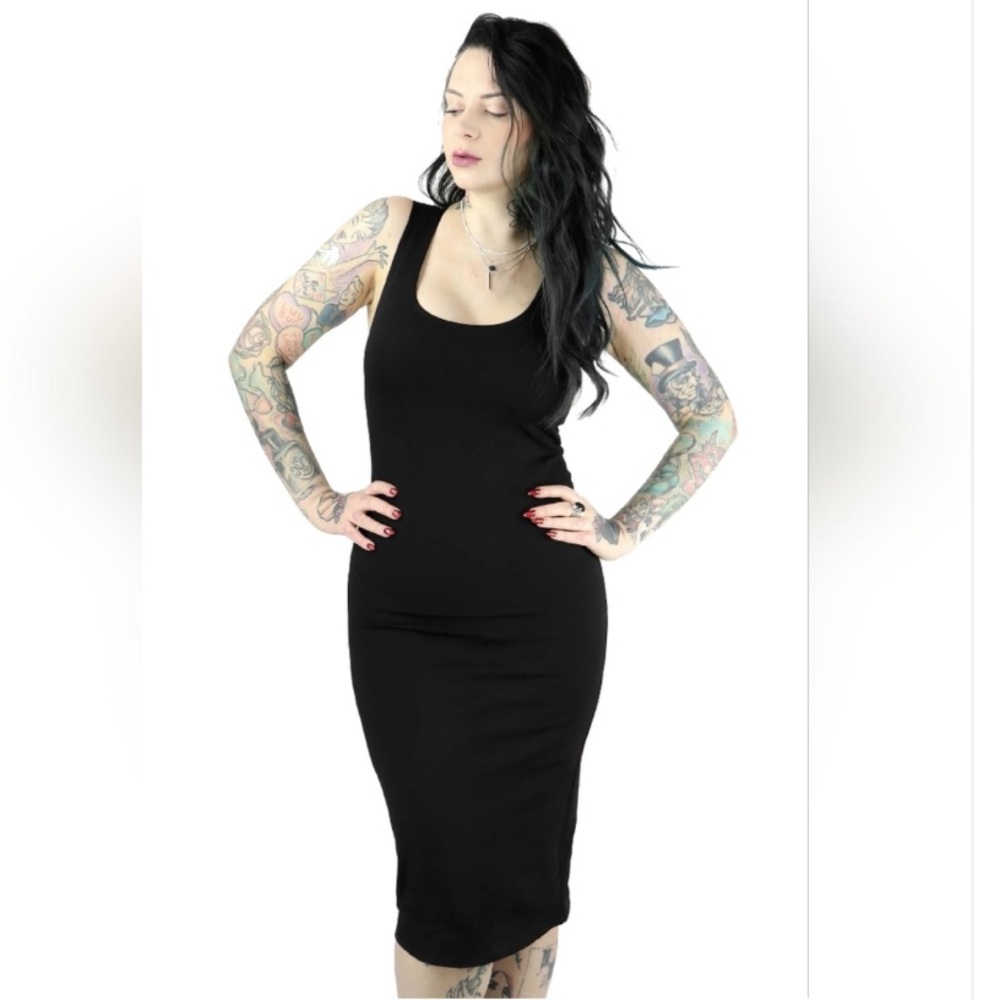 Foxblood little black dress